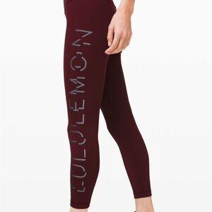 LULULEMON WUNDER UNDER HIGH RISE TIGHT LUNAR NEW YEAR